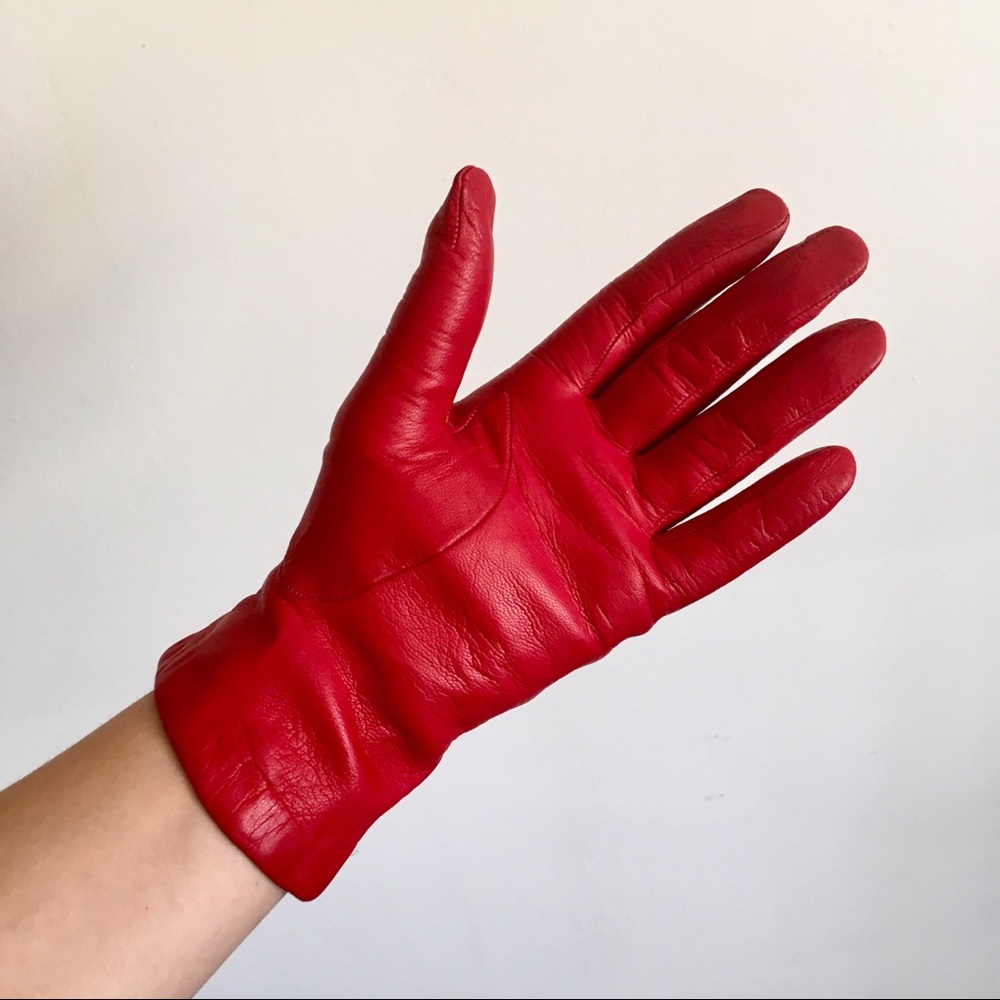 Vintage Madova cashmere-lined leather gloves